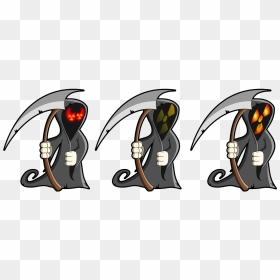 Skeleton Cartoon, HD Png Download - grim reaper png