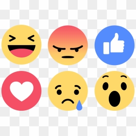 Download Emoji Facebook Vector Like Love Angry Sad - Facebook Like Buttons Png, Transparent Png - facebook like png