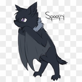 Bat Cat Anime Drawing - Cat Drawing Animated, HD Png Download - bats png