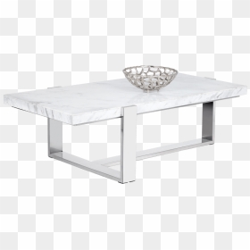 Tribecca Coffee Table Rectangular White Marble - Coffee Table, HD Png Download - white rectangle png