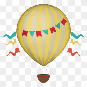 Vintage Clipart Transparent Png Stickpng Download - Hot Air Balloon Clipart Png, Png Download - hot air balloon png