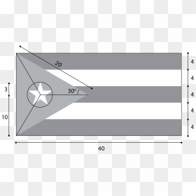 Puerto Rico Flag Measurements , Png Download - Puerto Rico Flag Size, Transparent Png - puerto rico flag png