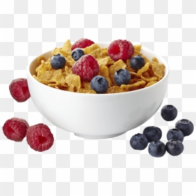Breakfast Cereal Corn Flakes Bowl - Breakfast Cereal Png, Transparent Png - breakfast png