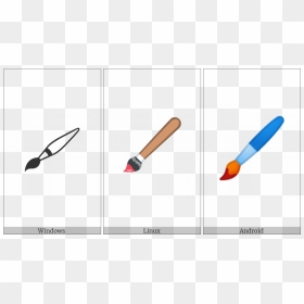 Lower Left Paintbrush On Various Operating Systems - Rocket, HD Png Download - paintbrush png