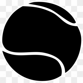 Tennis Ball Clipart Black And White, HD Png Download - tennis ball png