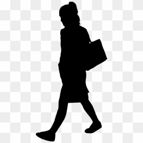 10 Woman Walking Silhouette - Woman Walking Silhouette Png, Transparent Png - person walking png