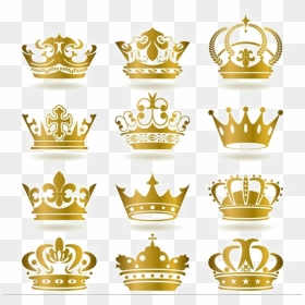 Golden Crown Png Transparent Image - Gold Royal Crown Png, Png Download - crown vector png