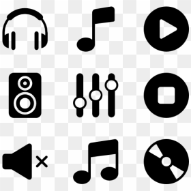 Electronic Music Icon - Transparent Music Symbols, HD Png Download - music icon png