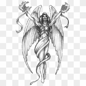 Angel Tattoos Png Image File - Angel Tattoo Designs, Transparent Png - tattoos png