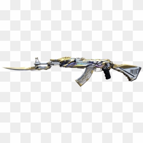 Ak 47 Knife Transformer Imperial Gold - Firearm, HD Png Download - ak47 png