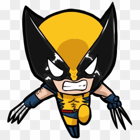 Picture Transparent Library Claw Drawing Wolverine - Cartoon Wolverine Chibi, HD Png Download - wolverine png