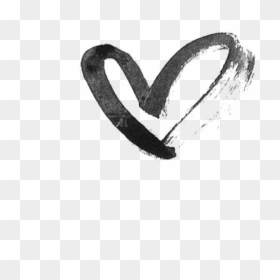 Heart Hearts Drawing Black Tumblr Draw Png Black Ribbon - White Drawing Heart Png, Transparent Png - black heart png