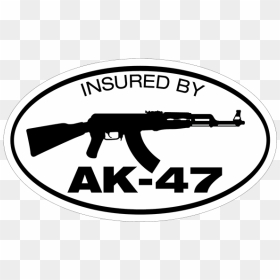 Black And White Ak47 Logo, HD Png Download - ak 47 png