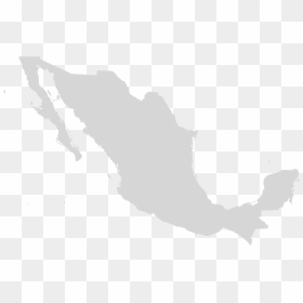 Mexico Map Silhouette, HD Png Download - mexico png