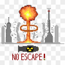 Nuke Explosion Png Banner Free Download - Pixel Art Explosion Animated, Transparent Png - nuke png