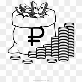 Money Bag, Money Bag Yo, Money Bag Emoji, Money Bag - Bag Of Money Colouring Pages, HD Png Download - money emoji png