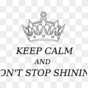 Calm Clipart Keep Calm - White Crown Transparent Background, HD Png Download - crown vector png