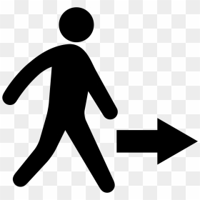 Man Walking Towards Right Direction - Caminar A La Derecha, HD Png Download - person walking png