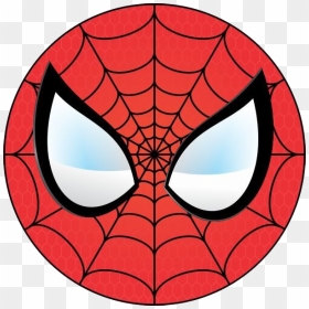 Spider-man Mask Logo Png Clipart - Spiderman Face Circle, Transparent Png - spiderman logo png