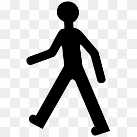 Vector Graphics Clip Art Silhouette Portable Network - Transparent Pedestrian Clipart, HD Png Download - person walking png