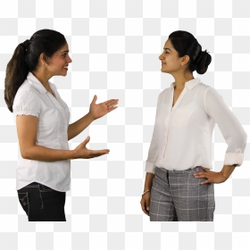 Girls Talking - Wisc-online Oer - Girl Talking Png, Transparent Png - people standing and talking png