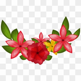 Frangipani Clipart Exotic Flower - Floral Clip Art Png, Transparent Png - flower clipart png