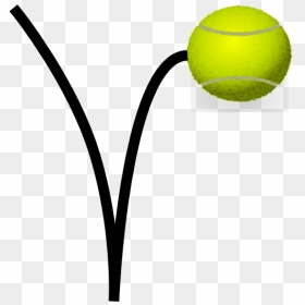 Bouncing Tennis Ball Clipart Jpg Royalty Free Tennis - Clip Art Tennis Ball Bouncing, HD Png Download - tennis ball png