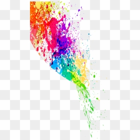 Paint Splatter Png Transparent, Png Download - holi colors png