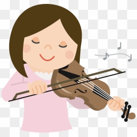 Transparent Fiddle Png - Girl Playing Violin Clipart, Png Download - violin png
