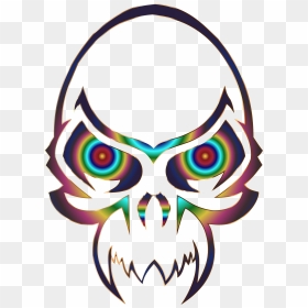 Skull Clipart Colorful - Tattoo Simple Design Tribal Tattoo, HD Png Download - tribal png