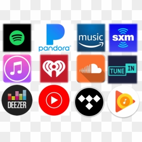 Music Streaming App Icons - Deezer Png Hd Icon, Transparent Png - music icon png