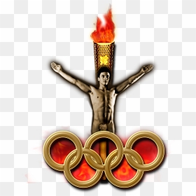 Olympic Torch Png Download - Tom Daley's Olympic Ring, Transparent Png - torch png