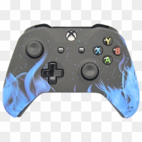 Blue Flame Xbox One S Controller - Xbox One S Controller, HD Png Download - xbox png