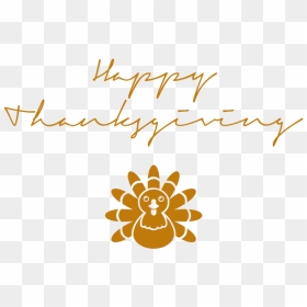 Happy Thanksgiving Signature Turkey Icon - Thanksgiving, HD Png Download - happy thanksgiving png
