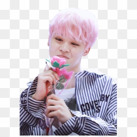 Jimin Pink Hair - Jimin Cute Pink Hair, HD Png Download - jimin png