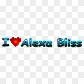 Alexa Bliss Love Name Heart Design Png - Cool Alexa Bliss Name, Transparent Png - alexa bliss png