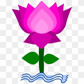 Clip Art Of Lotus Flower - Clipart Image Of Lotus Flower, HD Png Download - lotus flower png
