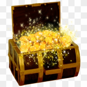 Gold Treasure Chest Png, Transparent Png - treasure chest png