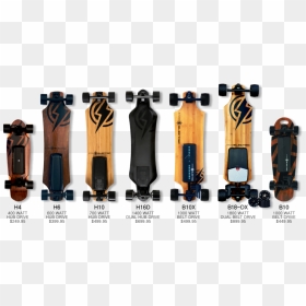 New Electric Line - Atom H4 Electric Skateboard, HD Png Download - skateboard png