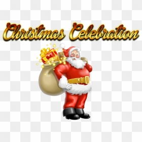 Christmas Celebration Png Background - Father Christmas, Transparent Png - celebration png