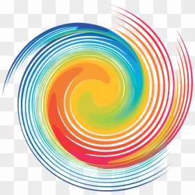 Rainbow Spiral Svg Clip Arts - Tie Dye Spiral Clipart, HD Png Download - spiral png