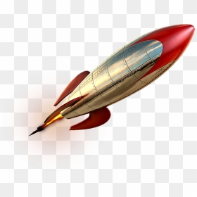 Red-white Steel Rocket Png Image - Rocket Png, Transparent Png - missile png