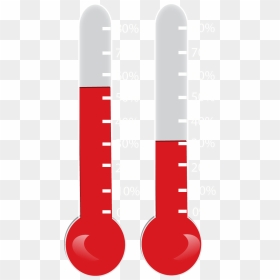 Online Fundraising Thermometer - Transparent Background Thermometer Clipart Png, Png Download - thermometer png
