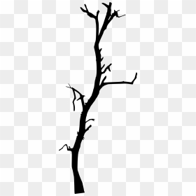 Dead Branches Png Clipart , Png Download - Simple Dead Tree Silhouette, Transparent Png - tree branch png