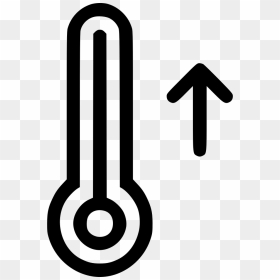 Temperature Thermometer Higher High Increase Hot Svg - Hot Thermometer Icon Png, Transparent Png - thermometer png
