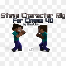 Minecraft 2 Steve , Png Download - Graphic Design, Transparent Png - minecraft steve png