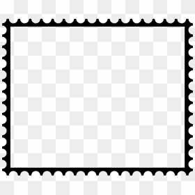 Postal Stamp Frame, HD Png Download - black frame png