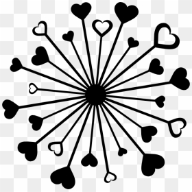 Heart Clipart Black And White Clip Art Black And White - Hearts Clipart Black And White Free, HD Png Download - black heart png