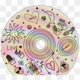 Free Stock Cd Drawing Aesthetic - Transparent Cd, HD Png Download - cd png