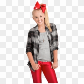 Jojo With Red Bow In Hair" 								 Title="jojo With - Jojo Siwa Red Bow, HD Png Download - jojo menacing png